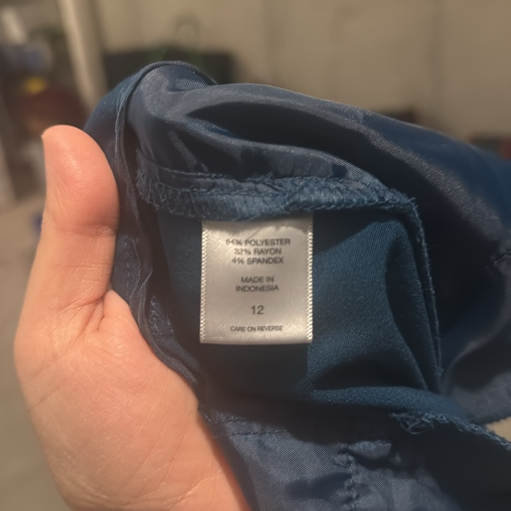 NY&CO Dark Teal Stretch Boot Cut Dress Pants - Size 12 - Picture 6 of 8